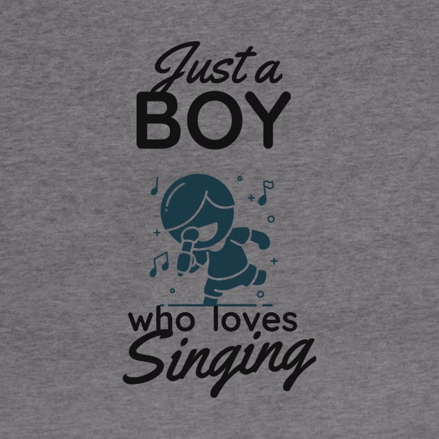 Boy Who Loves Singing Karaoke Singer Music by Foxxy Merch